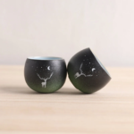 Set of 2 Ceramic Deer Tea Cups 60ml