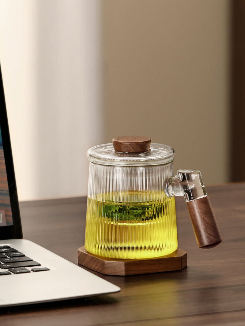 Glass Tea Infuser Mug 400ml