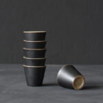 Set of 6 Ancient Japanese Tea Cups  70ml