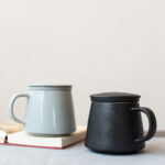 Ceramic Infuser Tea Mug With Lid 360ml