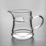 10.1oz clear high borosilicate glass gong dao bei with heat resistant handle and built in strainer main product view