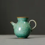 Aoyama Kiln transformed green handled Gong Dao Bei 6.8oz ceramic tea pitcher main product view