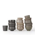 assorted sizes handcrafted rough chinese clay tea cups color options