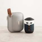 black base cute panda portable travel tea mug with infuser travel case