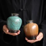 handcrafted ceramic tea canister for loose tea storage