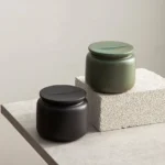 compact airtight ceramic tea canister main product view