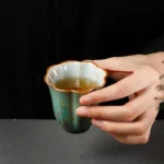 full collection of handmade chinese ceramic lotus tea cups