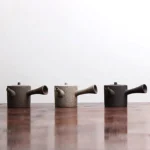 handmade chinese side handle ceramic teapot main view