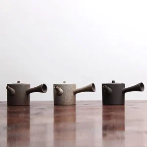 handmade chinese side handle ceramic teapot main view