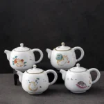 collection of cute cat chinese ceramic teapot small 6.1oz