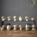 cute ceramic tea pet 12 chinese zodiac animals figurine selection