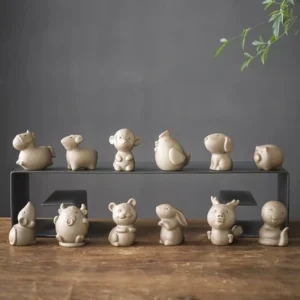 cute ceramic tea pet 12 chinese zodiac animals figurine selection