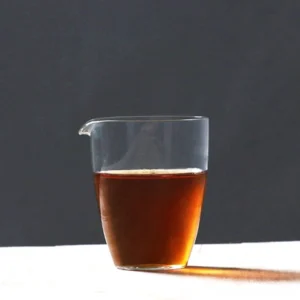 handmade clear and frosted glass gong dao bei chinese tea pitcher with different capacity options