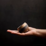hand stacked vintage handcrafted chinese clay tea cup for gongfu tea