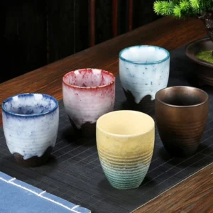 handcrafted chinese porcelain tea cup ceramic glazed tea cup