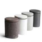 handmade ceramic airtight tea canister for tea coffee sugar storage