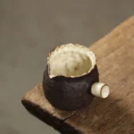 handmade ceramic gong dao bei mini rustic tea pitcher from jingdezhen main view