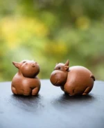 handmade zisha cute ox tea pet chinese tea table decoration main view