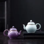 handcrafted mini chinese ceramic teapot 3.4oz with built-in filter