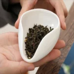 pure white ceramic tea scoop main product view