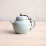 style a sky cyan hand-painted chinese ceramic tea infuser pot