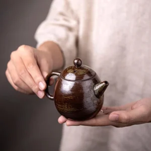 vintage handmade chinese clay teapot main product view