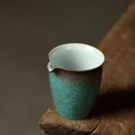 vintage cracked glaze chinese ceramic gong dao bei tea pitcher main view