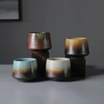 handmade gradient glaze vintage chinese clay tea cup 7oz