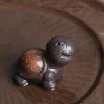 handcrafted yixing purple clay cute turtle tea pet main view