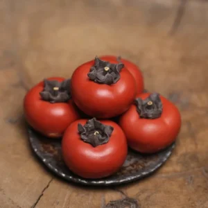 handmade yixing purple clay persimmon tea pet for tea table decor