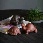 handmade yixing purple clay turtle tea strainer main product view