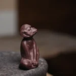 handcrafted yixing zisha monkey tea pet front view