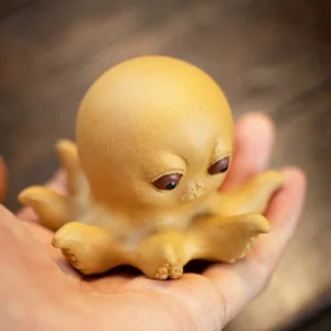 handcrafted yixing zisha cute octopus tea pet main view